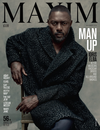 Illustration for article titled Your Boyfriend Idris Elba Is the First Man to Cover Maxim